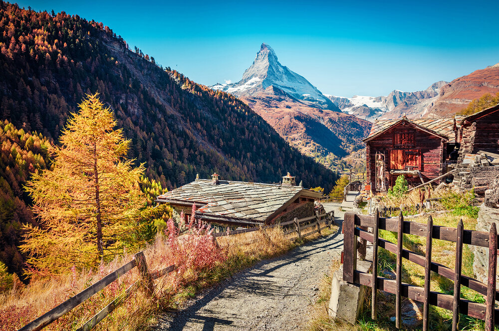 แซร์มัท (Zermatt) ที่เที่ยวใบไม้เปลี่ยนสีในสวิตเซอร์แลนด์