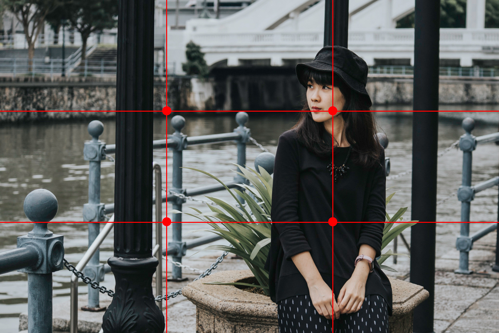 ใช้กริดคอมโพสิชัน (Rule of Thirds): เทคนิคการถ่ายภาพด้วยมือถือ