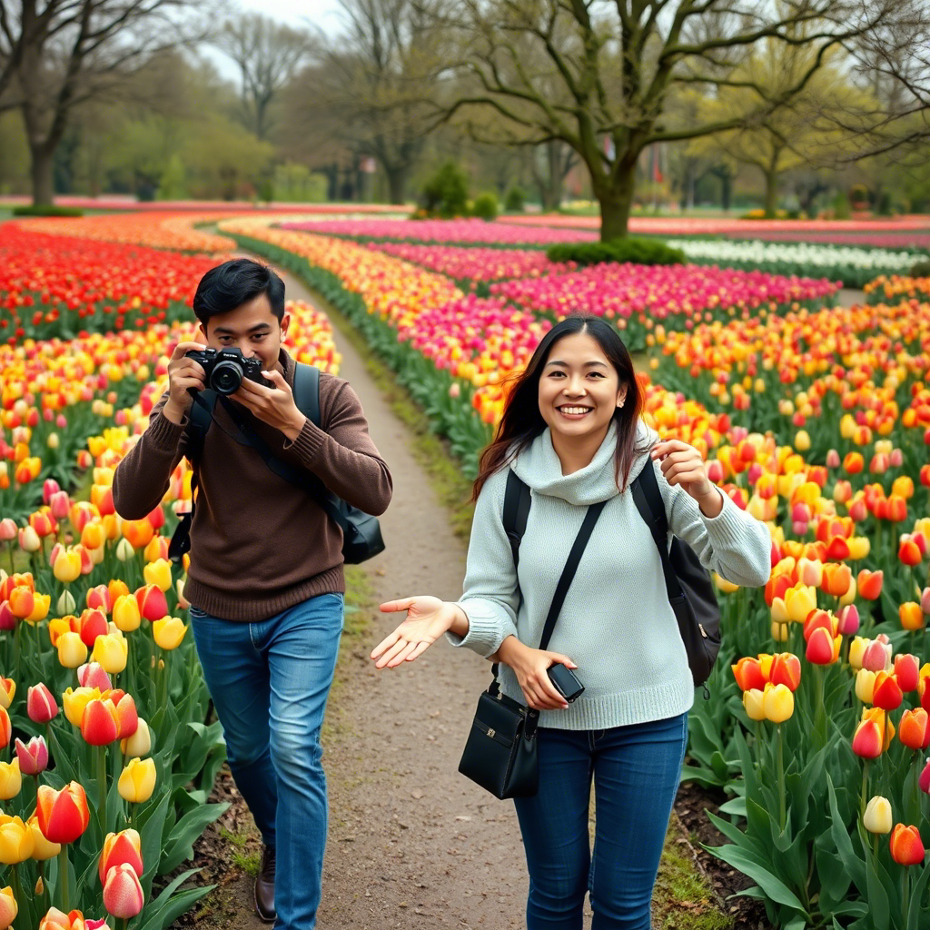 เทศกาลดอกทิวลิป สวนเคอเคนฮอฟ keukenhof