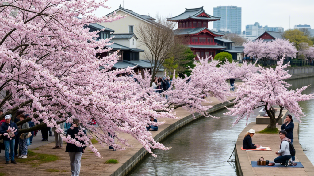 ทัวร์ชมดอกซากุระบานในประเทศญี่ปุ่น ปี 2025 ริมแม่น้ำเมกุโระ